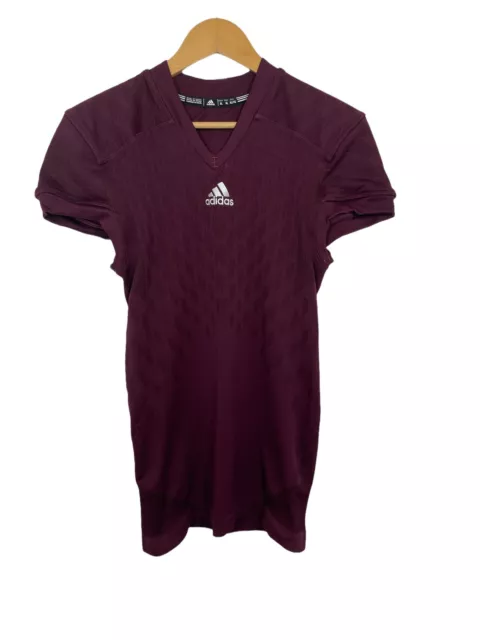 Adidas Men’s Techfit Hyped J Football Practice Jersey Burgundy Size XL