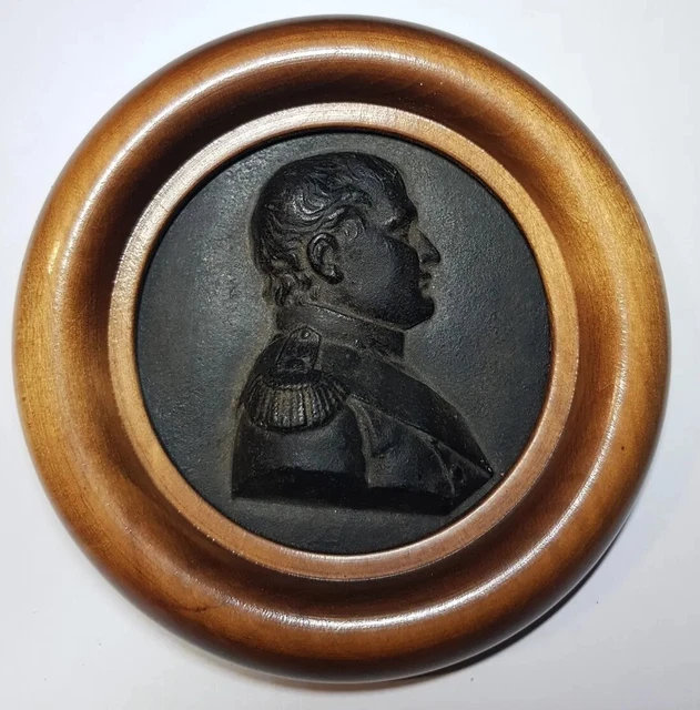 Cadre Napoléon Avec Médaille De L'Empereur - 30x60 Cm - Doré - Neuf