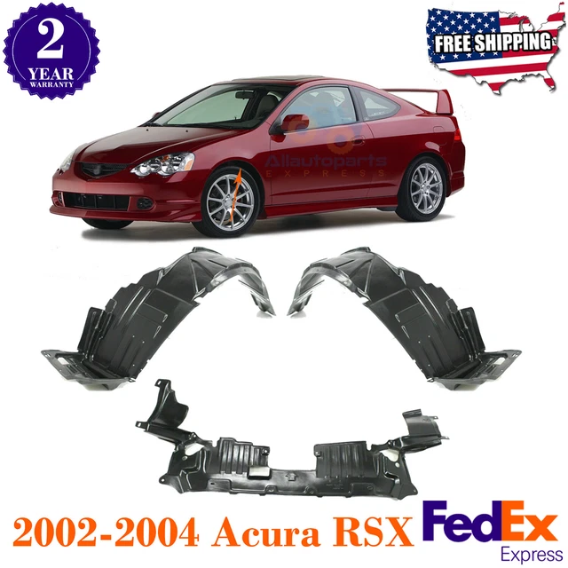 FENDER LINERS + Engine Splash Shield Under Cover For 20022004 Acura