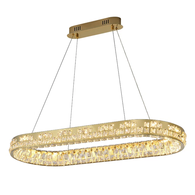 Crystal Dimmable Ceiling Light Modern Chandelier for Living Room/Dining Room DE