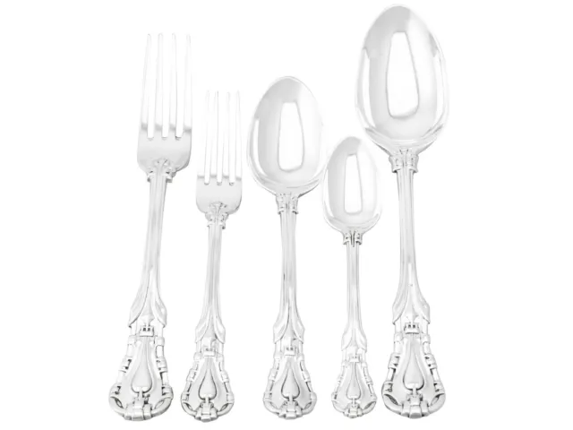 Victorian Sterling Silver Canteen of Cutlery for Six Persons 1800-1849