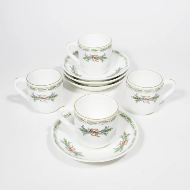 Canadian Pacific Hotels Demitasse Cup + Saucer x 4 Railroad Railway Mintons 1946
