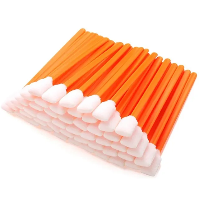 200Pcs Foam Swabs Sticks Cleanroom Detailing Swab Sponge Sticks for Inkjet  C6Q1