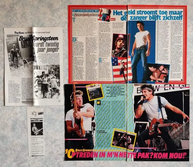 🎄 BRUCE SPRINGSTEEN 🎄 lot de presse clippings collection magazines PACK 2