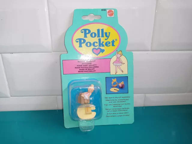 Polly pocket Neuf blister bague Rosie does ballet Bluebird ring danseuse