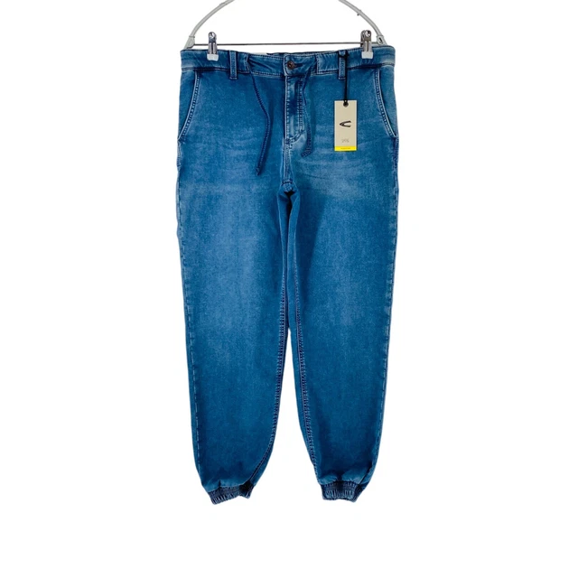 Jean Femme Camel Active Bleu Foncé Taille Mi-Haute Coupe Ample Taille W30 L32