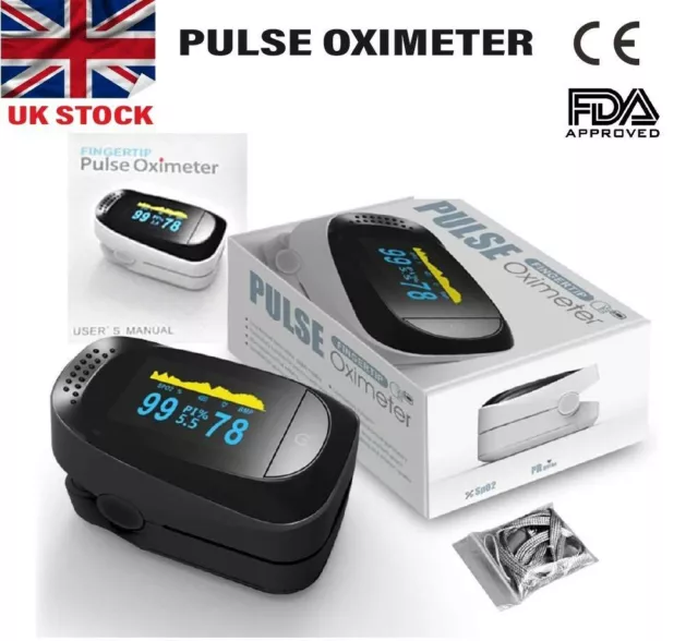 OLED Fingertip SpO2/Pulse Rate Oximeter For Adult & Children - CE approved