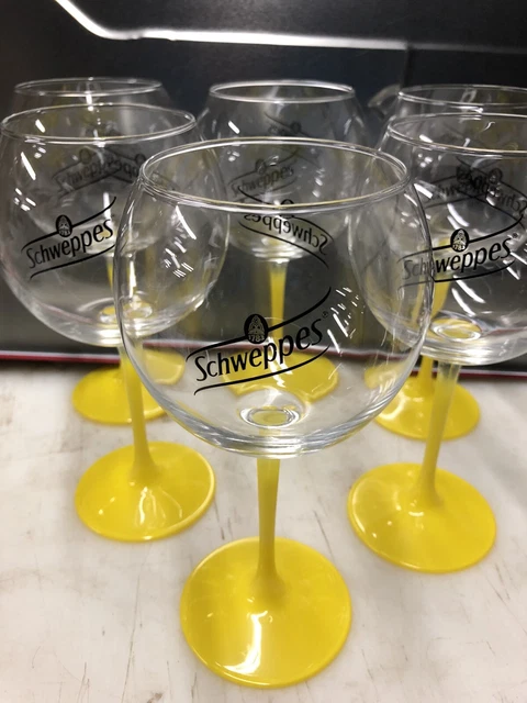 Verre Schweppes Jaune