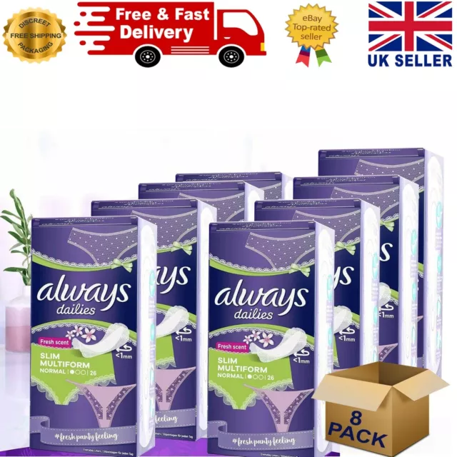 Always Dailies Flexistyle Slim Panty Liners Fresh Scent PACK-8