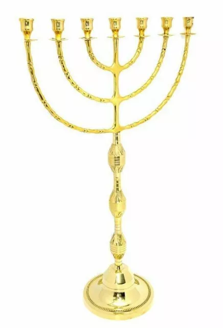 Brass Copper JUMBO CANDLE HOLDER 32 Inch Height Candle & Oil Holder From Israel