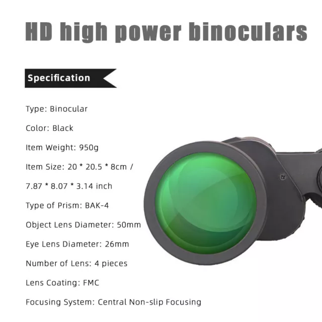 180 x 100 HD Fernglas Feldstecher Teleskop Binocular 1000M Militärfernglas NEW 3