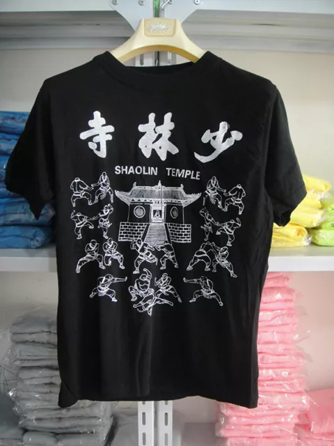 Kids&Adult Shaolin temple Monk KungFu martial art tai chi luohan Chuan T-shirt