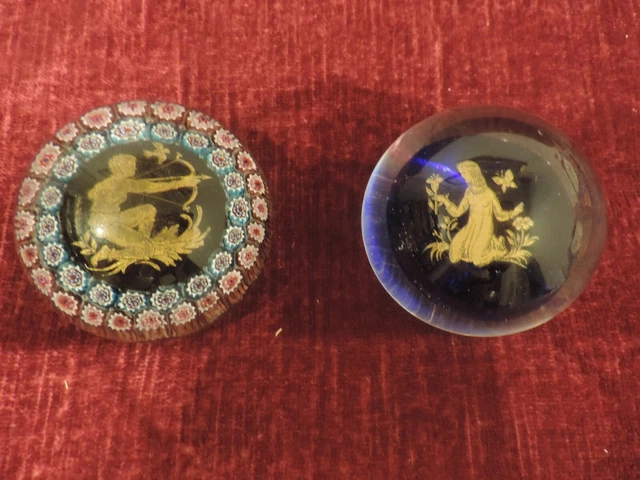 2 Pisapapeles De Cristal