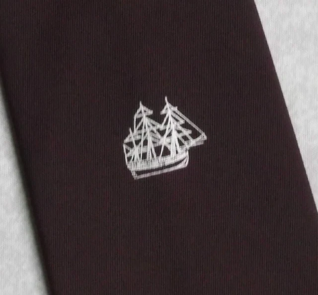 Tie Necktie Vintage Retro Mens SHIP SEA OCEAN NAUTICAL SAILOR CLIPPER