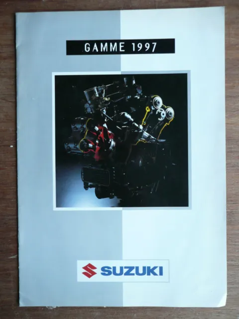 Brochure Catalogue Gamme 1997 Motos SUZUKI