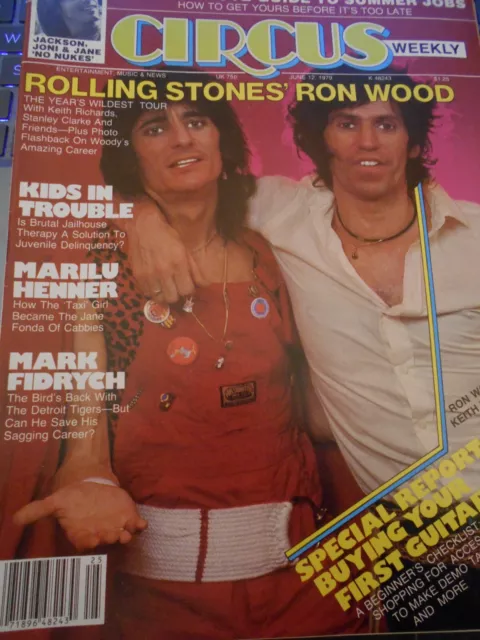 Ron Wood, Mark Fidrych - Circus Magazine 1979