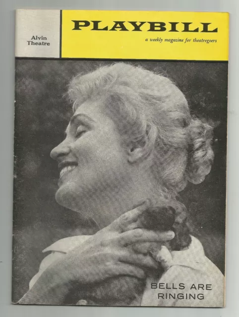 BELLS ARE RINGING - Judy Holliday Jan. 12, 1959 - Alvin Theatre PLAYBILL