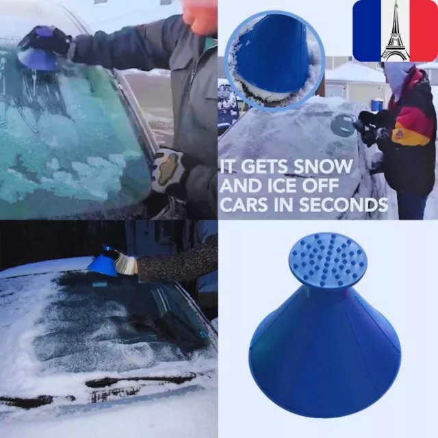 Gratte glace anti givre pare-brise voiture hiver brosse à neige grattoir vitre.