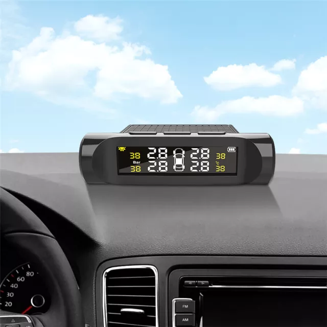 Car Wireless TPMS LCD Tire Pressure Monitoring System With 4Pcs External Sensors