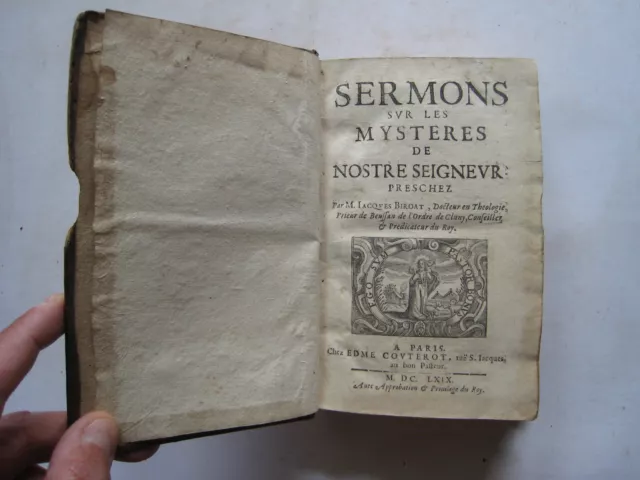 Rare E.o Sermons Sur Les Mysteres De Notre Seigneur Esoterisme Diable 1669
