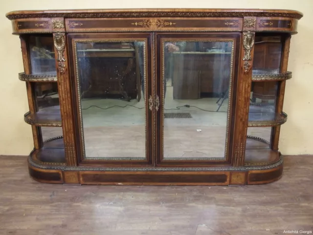 Credenza - Servante Con Intarsi Stile Napoleone Iii Epoca 800