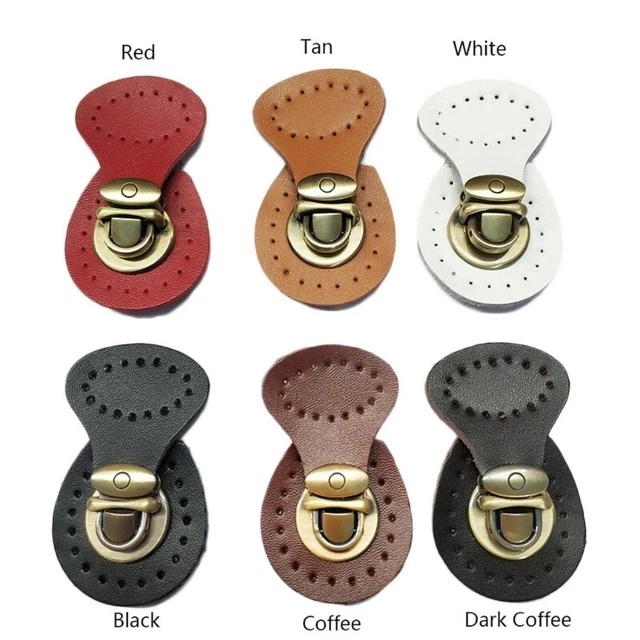 Faux Leather Magnetic Button Lock Bag Snap Closure Buckle Clasp DIY Replacement