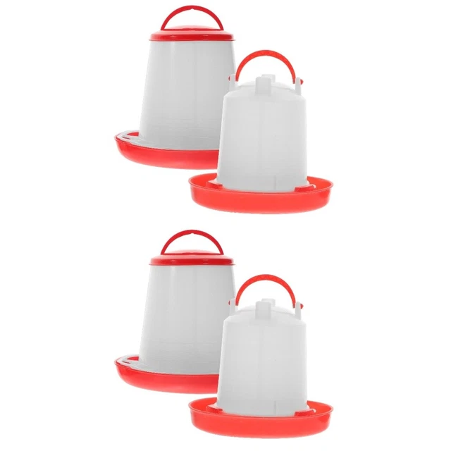 2 Sets Abreuvoir Canard Mangeoire Contenants Pour Aliments Chargeur Automatique