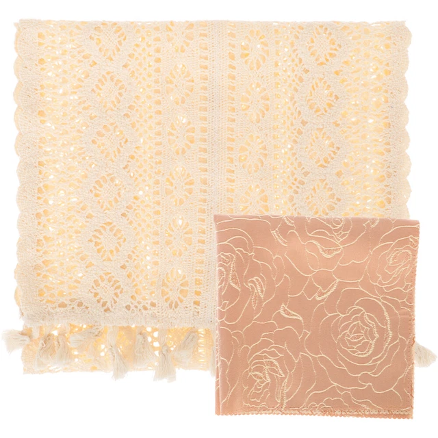 Cómoda Corredor Para Dormitorio Mantel Enganchado Beige Banquete