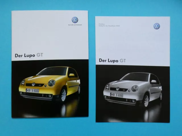 Prospekt / Katalog / Brochure mit Preisliste VW Lupo GT - 10/04