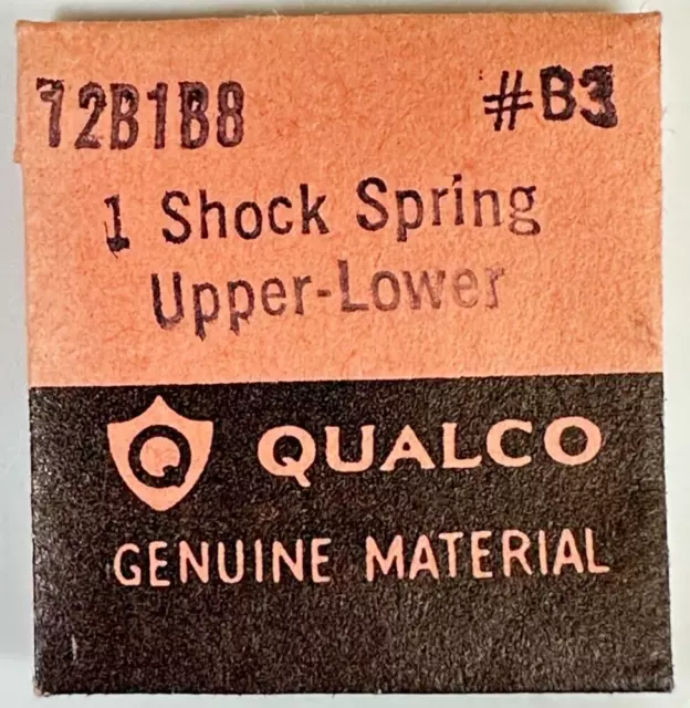 Qualco 12B1B8 #B3 Shock Spring Upper Lower  Watch Repair Part New Old Stock  G