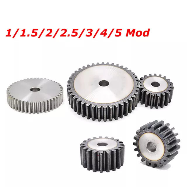 1/1.5/2/2.5/3/4/5 Mod Spur Gear 10T-160T Ingranaggio Trasmissione Denti 45# Ingranaggio in acciaio