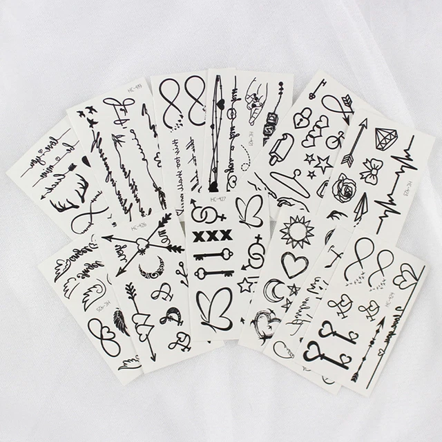 Tatuajes de transferencia desmontables de moda desmontables tatuaje falso respetuoso con el medio ambiente