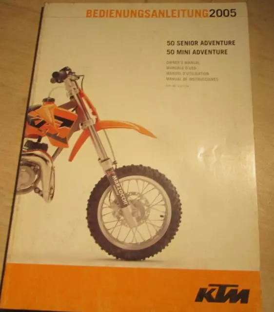 2005 KTM 50 Senior Mini Adventure Owners Shop Service Workshop Manual OEM