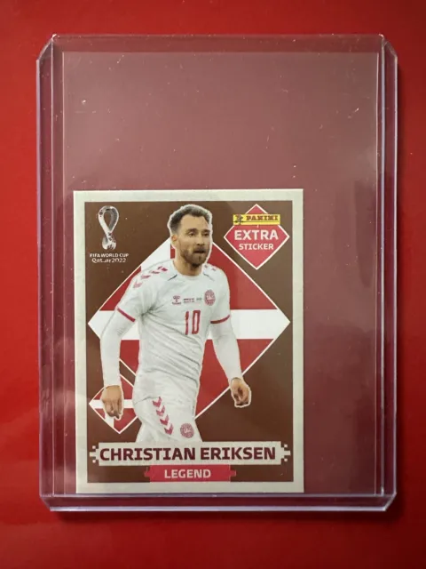 Christian Eriksen Legend Bronze Extra Sticker PANINI FIFA World Cup Qatar 2022