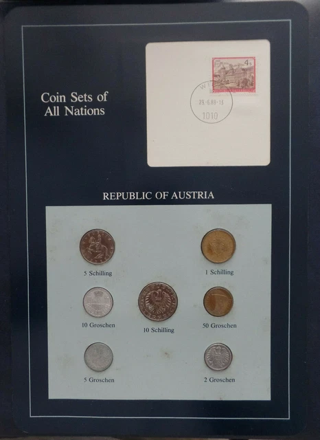 Franklin Mint Coin Sets Of All Nations Austria