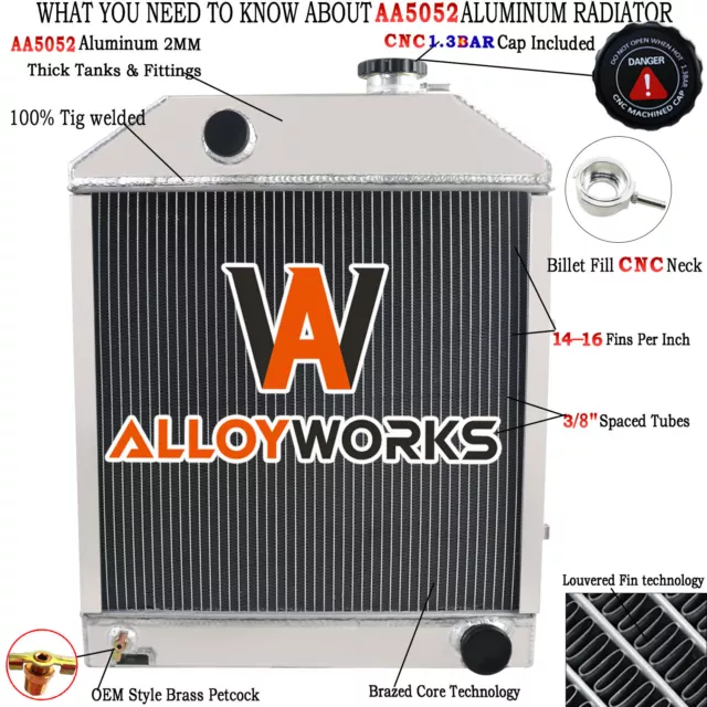 C7NN8005H Tractor Radiator for Ford/New Holland 2000 2600 3000 3500 3600 4000+