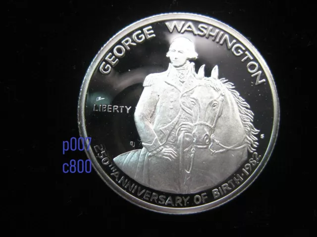 USA $1/2 Dollar 1982 Silver Gem Cameo Proof Washington Commemorative Coin s