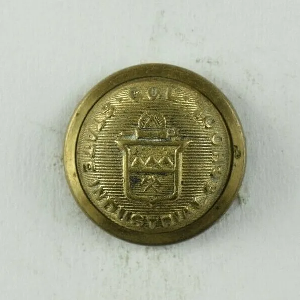 1880s-90s Colorado State Industrial School Staff Officer Uniform Button E2CT