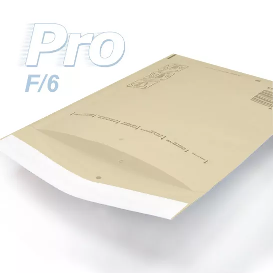 50 Enveloppes à bulles *MARRON* gamme PRO taille F/6 format utile 210x335mm