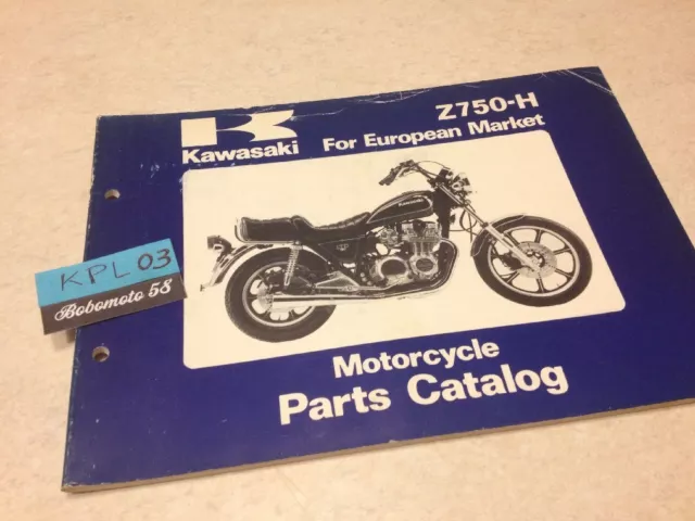 Kawasaki Parts List Z750-H Z750 H1 Z 750 Catalogue List Spare Part