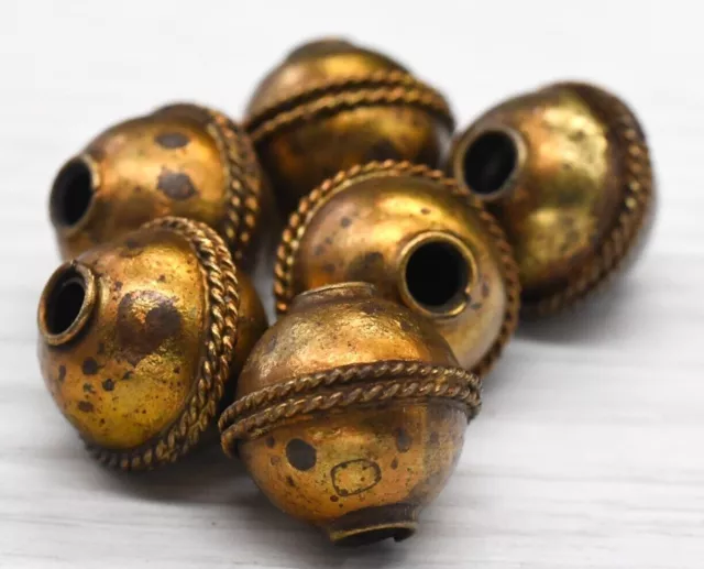Large Spacer beads Charms Antique brass Color Big Hole For Jewelry Making