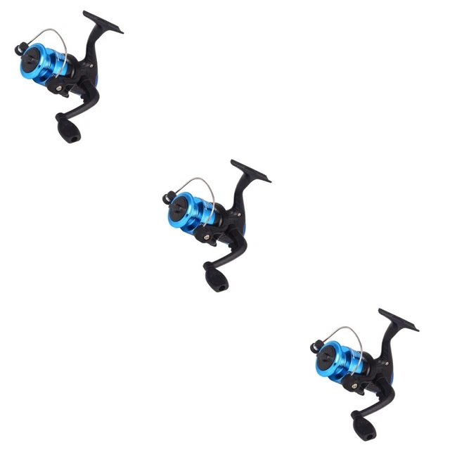 3PCS Métal Pêche Bobine de pêche Bobine de pêche Feuille de pêche à la roue de
