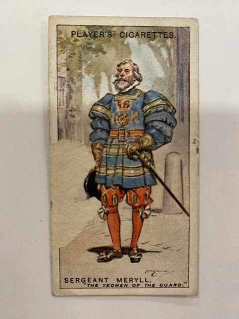 Player’s Cigarette Sgt. Meryl The Yeoman Of The Guard #49 Gilbert And Sullivan