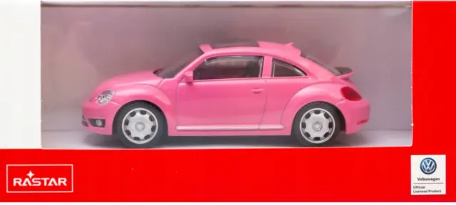 Volkswagen Beetle Germany Classical Car Model Metal Diecast Toy Pink 1:43 Rastar