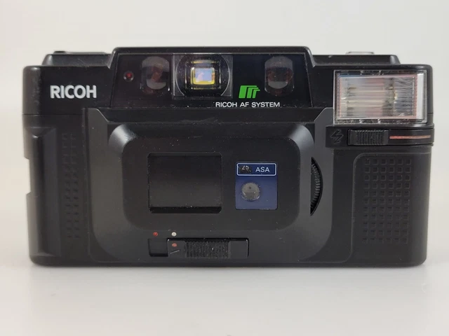 Ricoh FF-3 AF 35mm Film Camera Auto Focus Point & Shoot Black Tested Works 2