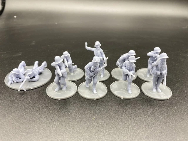 28 MM, IMPRIMÉ en 3D, Seconde Guerre mondiale, allemand, escadron d