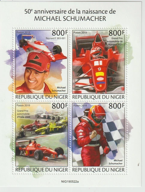 Formula 1 Ferrari F-2001,M.Schumacher 50th birthday, Block Niger
