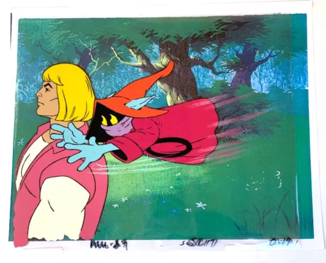 💪 He-Man MOTU Animation Production Cel Prince Adam & Orko