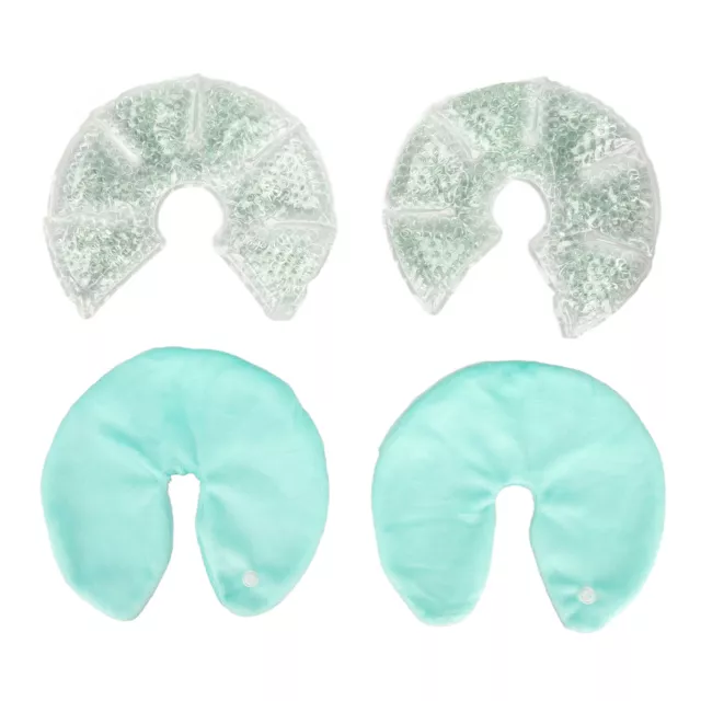 1 Pair Breast Gel Pads Reusable Hot Cold Compress Breast Nursing Ice Pack For