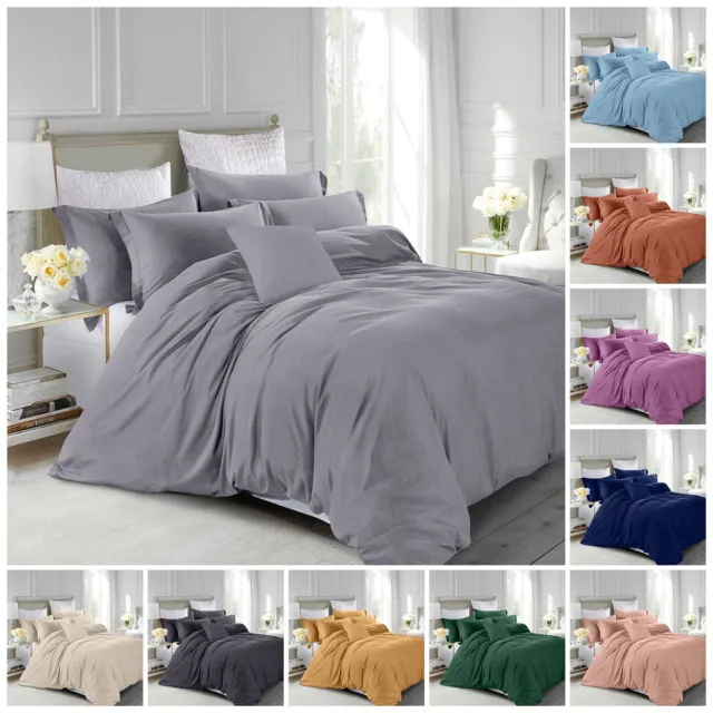 3 Piece Duvet Cover Set With Pillow Shams Twin Full Queen King Size Bedding Set